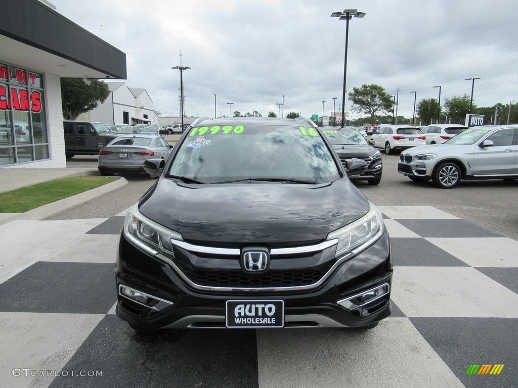 2016 CR-V Touring - Crystal Black Pearl / Black photo #2