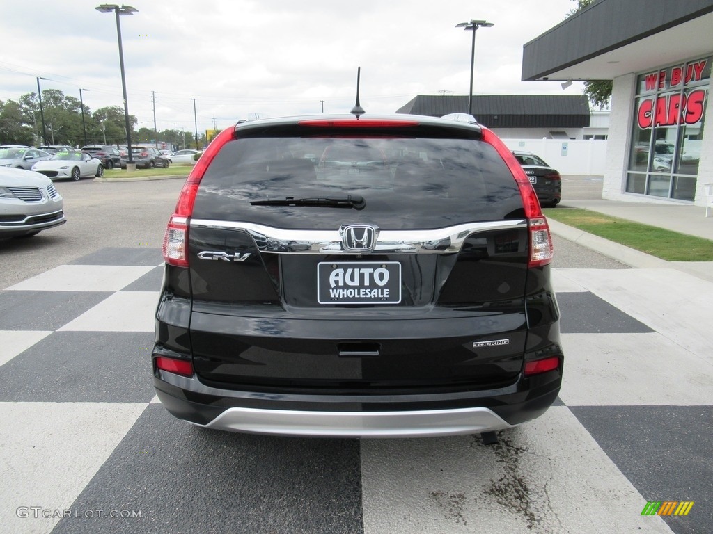 2016 CR-V Touring - Crystal Black Pearl / Black photo #4