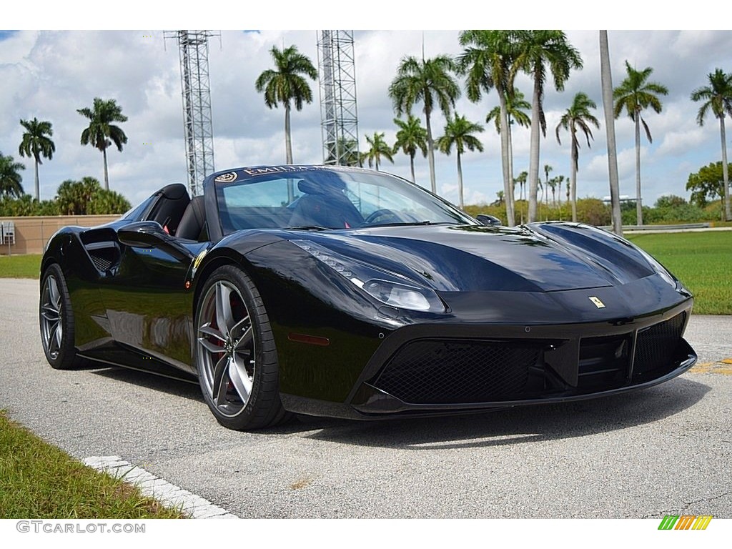 Nero (Black) 2017 Ferrari 488 Spider Standard 488 Spider Model Exterior Photo #135549104