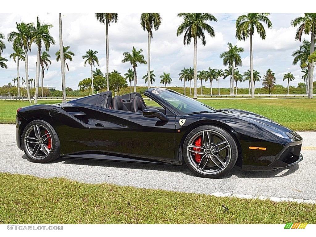 Nero (Black) 2017 Ferrari 488 Spider Standard 488 Spider Model Exterior Photo #135549170