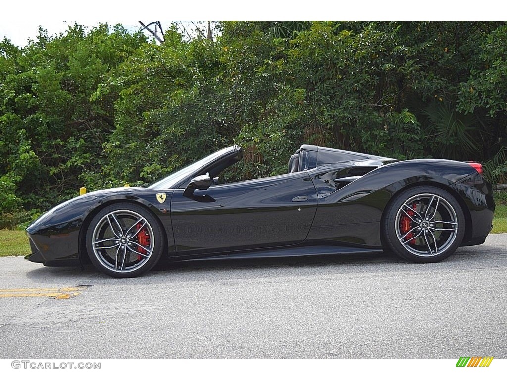 Nero (Black) 2017 Ferrari 488 Spider Standard 488 Spider Model Exterior Photo #135549191