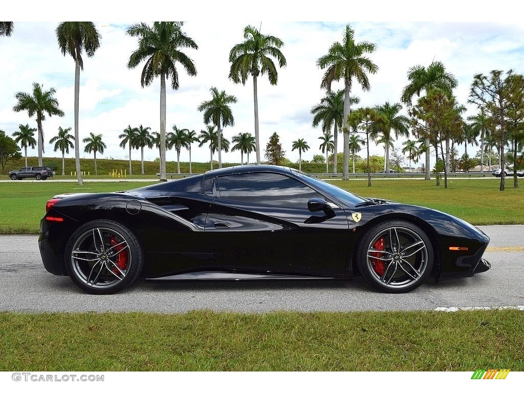Nero (Black) 2017 Ferrari 488 Spider Standard 488 Spider Model Exterior Photo #135549227
