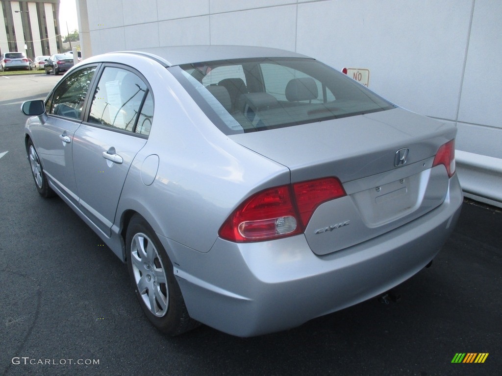 2008 Civic LX Sedan - Alabaster Silver Metallic / Gray photo #3