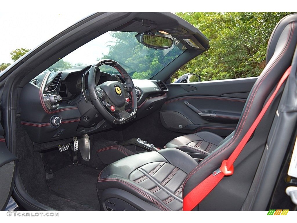 Nero (Black) Interior 2017 Ferrari 488 Spider Standard 488 Spider Model Photo #135550040