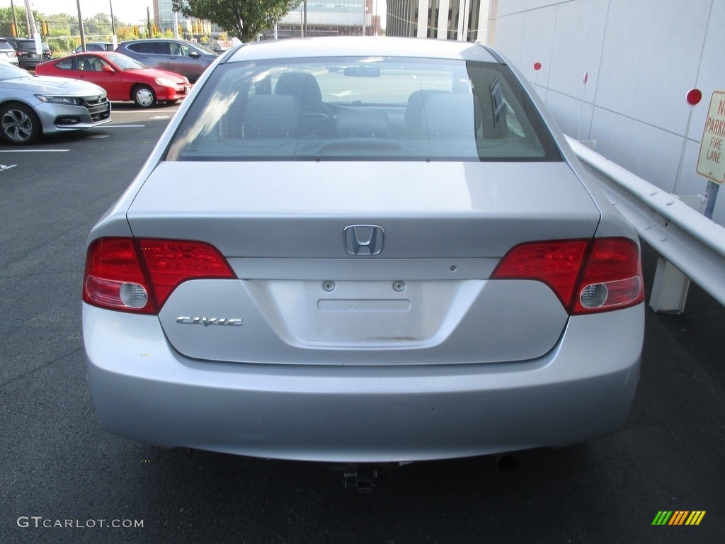 2008 Civic LX Sedan - Alabaster Silver Metallic / Gray photo #4