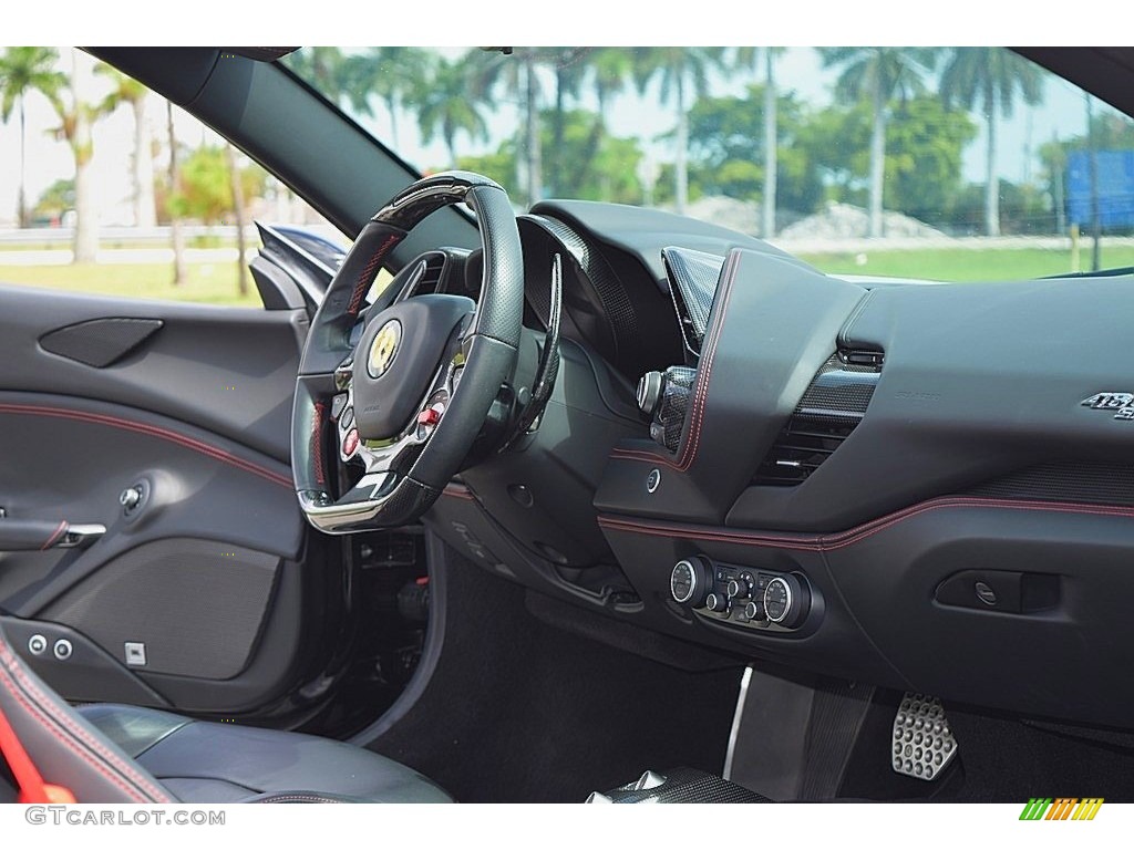 2017 Ferrari 488 Spider Standard 488 Spider Model Nero (Black) Steering Wheel Photo #135550115
