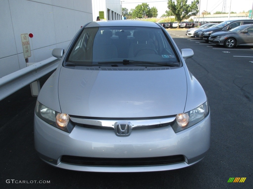 2008 Civic LX Sedan - Alabaster Silver Metallic / Gray photo #7