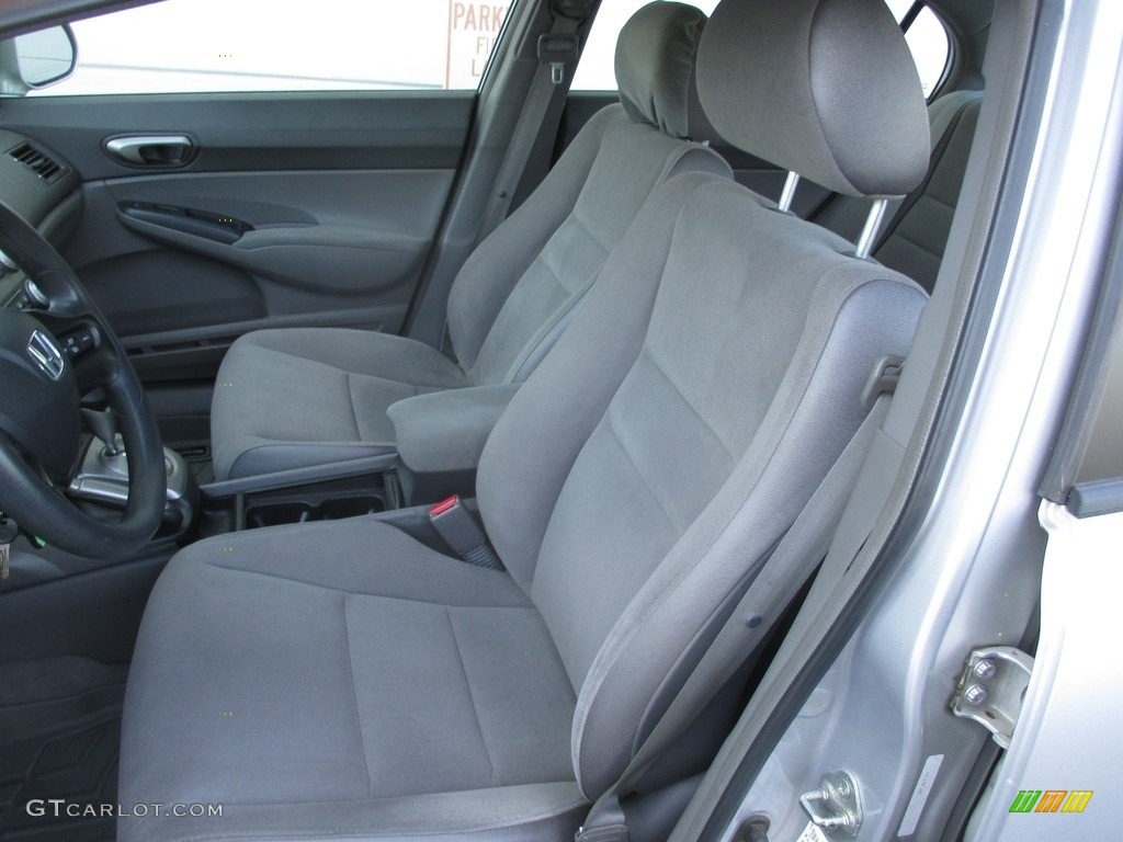 2008 Civic LX Sedan - Alabaster Silver Metallic / Gray photo #10