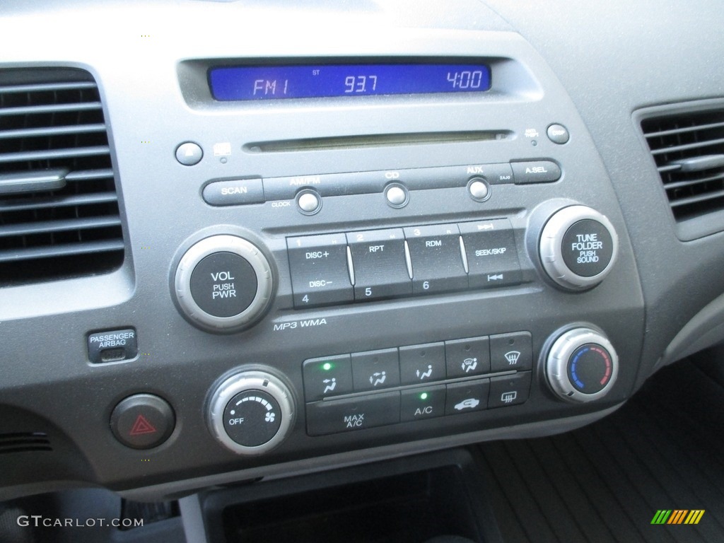 2008 Civic LX Sedan - Alabaster Silver Metallic / Gray photo #14