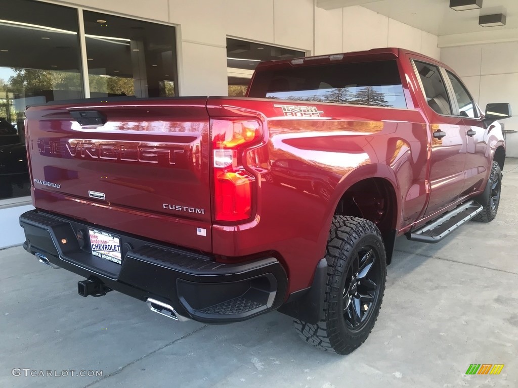 2020 Silverado 1500 Custom Trail Boss Crew Cab 4x4 - Cajun Red Tintcoat / Jet Black photo #3