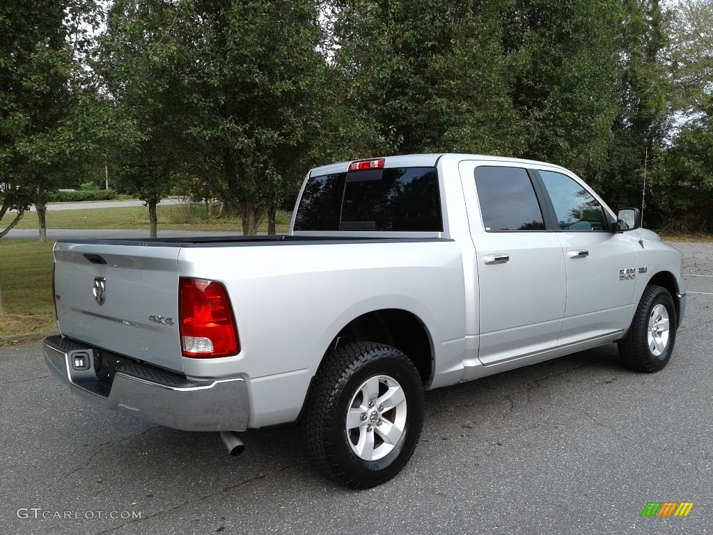 2018 1500 Big Horn Crew Cab 4x4 - Bright Silver Metallic / Black/Diesel Gray photo #6