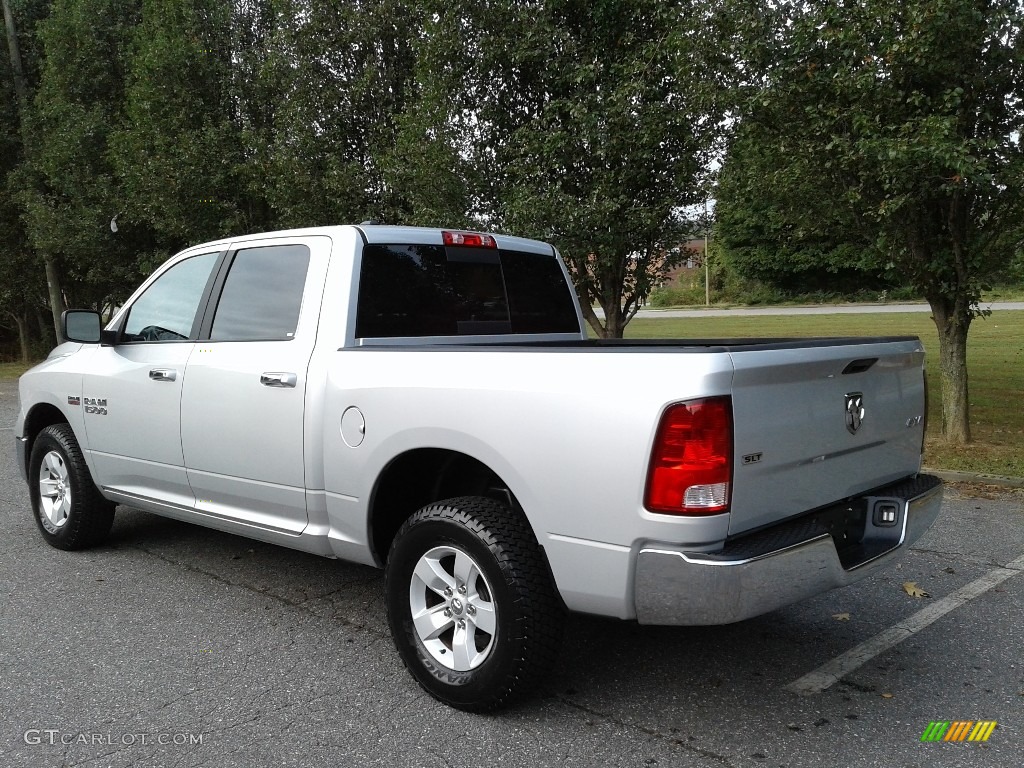 2018 1500 Big Horn Crew Cab 4x4 - Bright Silver Metallic / Black/Diesel Gray photo #8