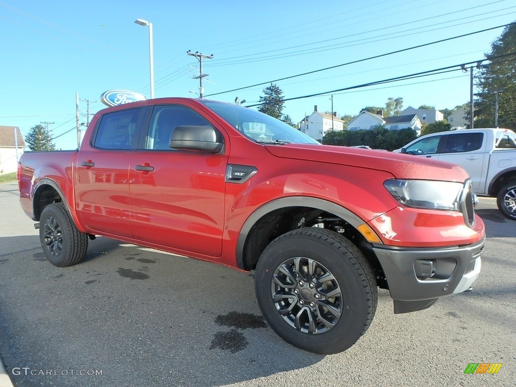 Hot Pepper Red Metallic 2019 Ford Ranger XLT SuperCrew 4x4 Exterior Photo #135554615