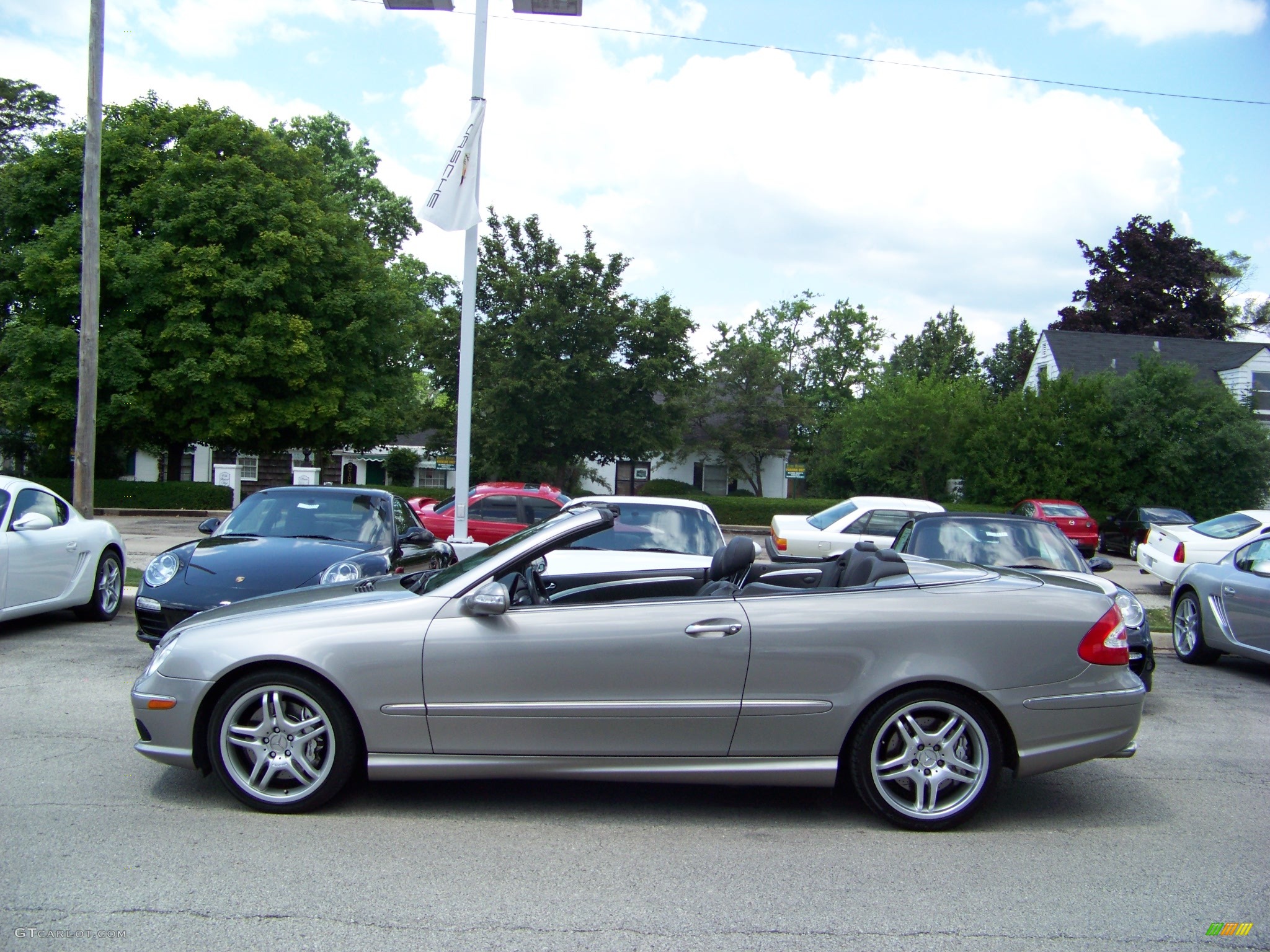 2005 CLK 55 AMG Cabriolet - Pewter Metallic / Charcoal photo #5