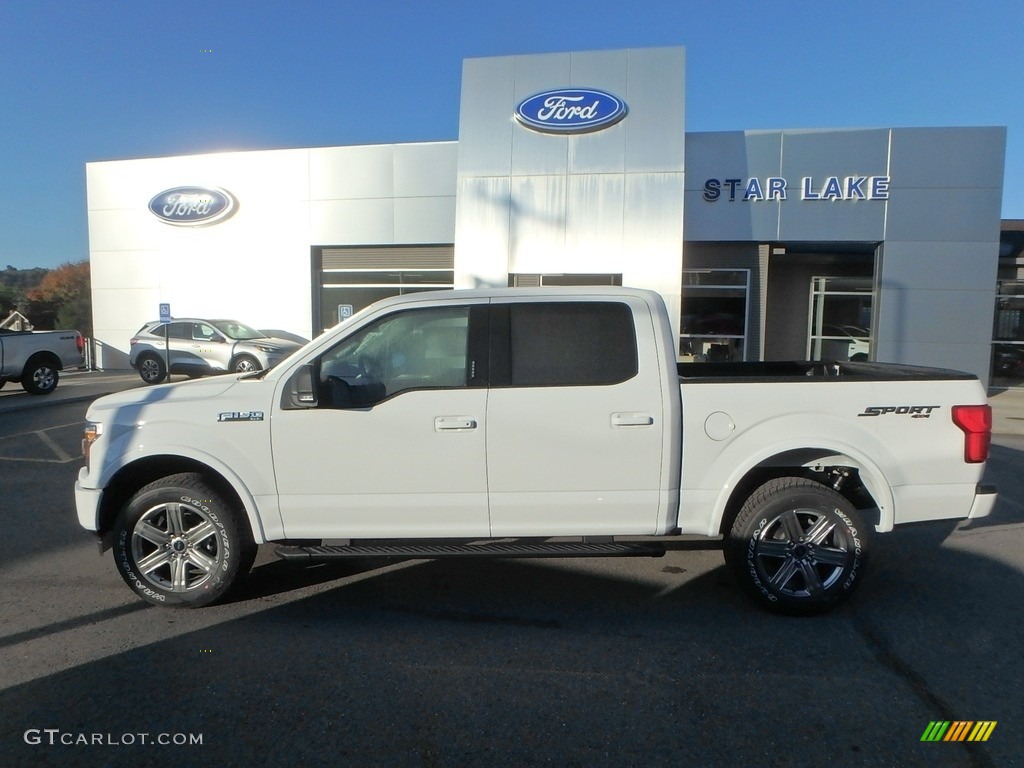 2019 F150 XLT SuperCrew 4x4 - Oxford White / Earth Gray photo #8