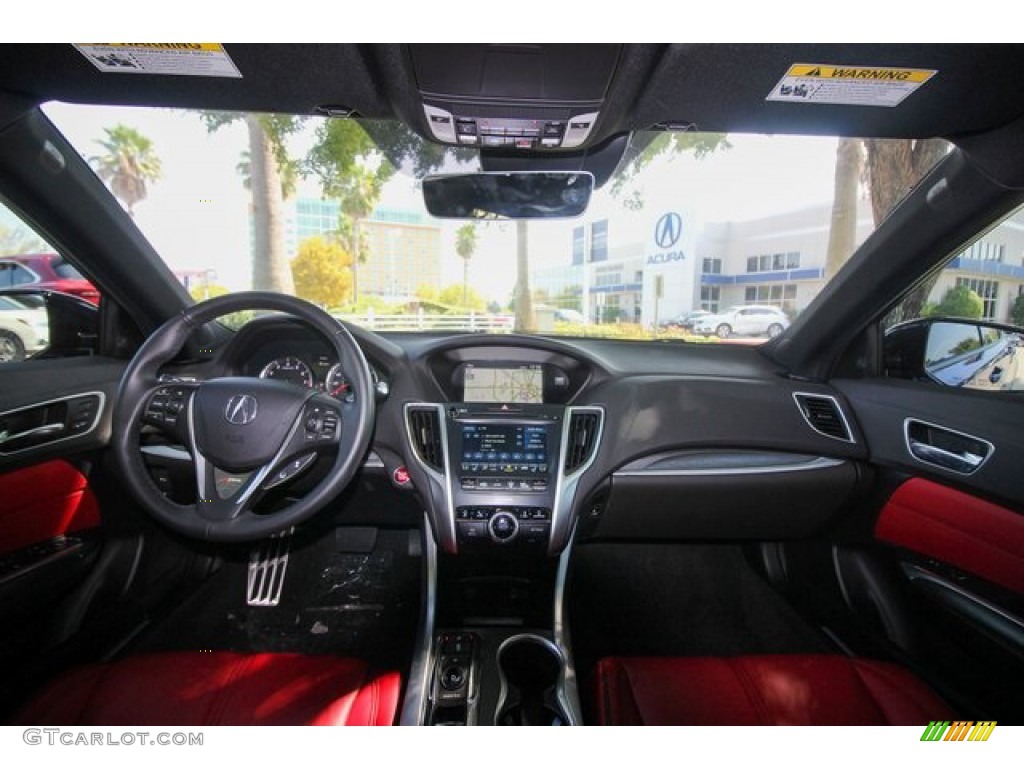 2020 Acura TLX V6 A-Spec Sedan Red Dashboard Photo #135556385