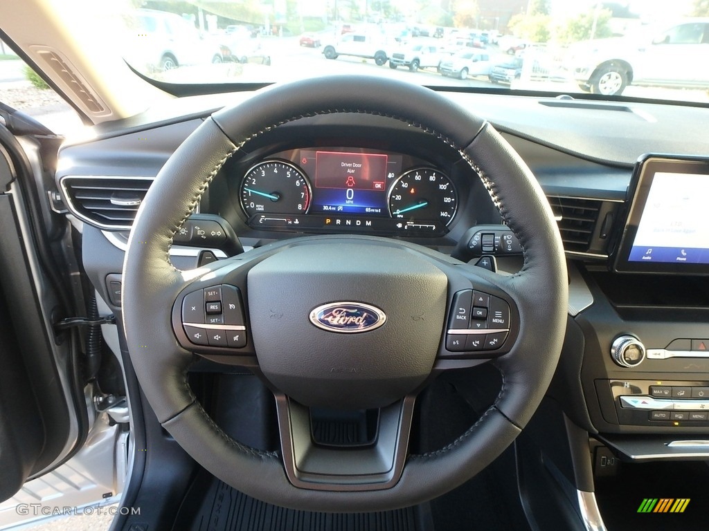 2020 Ford Explorer XLT 4WD Sandstone Steering Wheel Photo #135556796