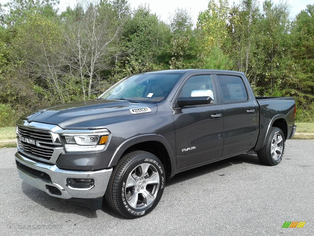 2020 1500 Laramie Crew Cab 4x4 - Granite Crystal Metallic / Light Frost Beige/Mountain Brown photo #2