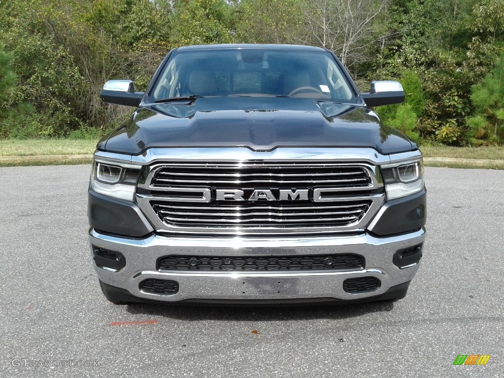 2020 1500 Laramie Crew Cab 4x4 - Granite Crystal Metallic / Light Frost Beige/Mountain Brown photo #3