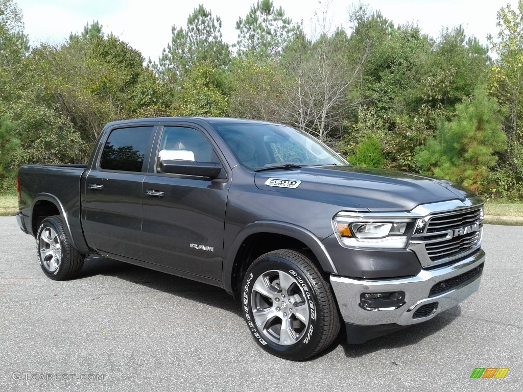 2020 1500 Laramie Crew Cab 4x4 - Granite Crystal Metallic / Light Frost Beige/Mountain Brown photo #4