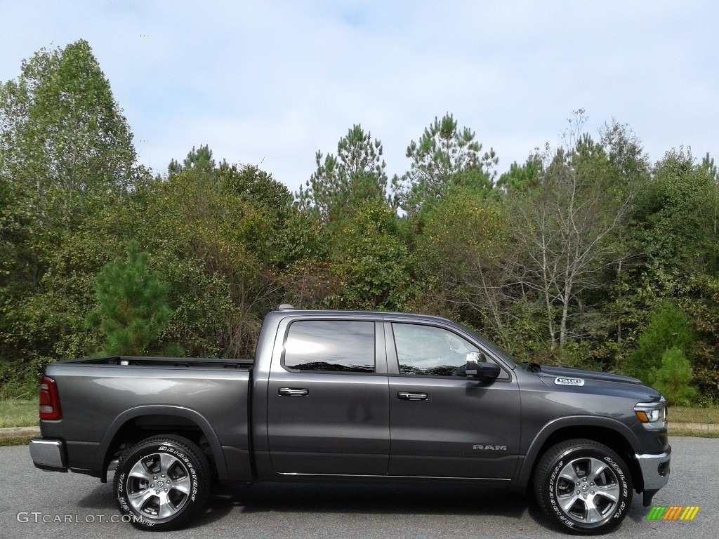 2020 1500 Laramie Crew Cab 4x4 - Granite Crystal Metallic / Light Frost Beige/Mountain Brown photo #5