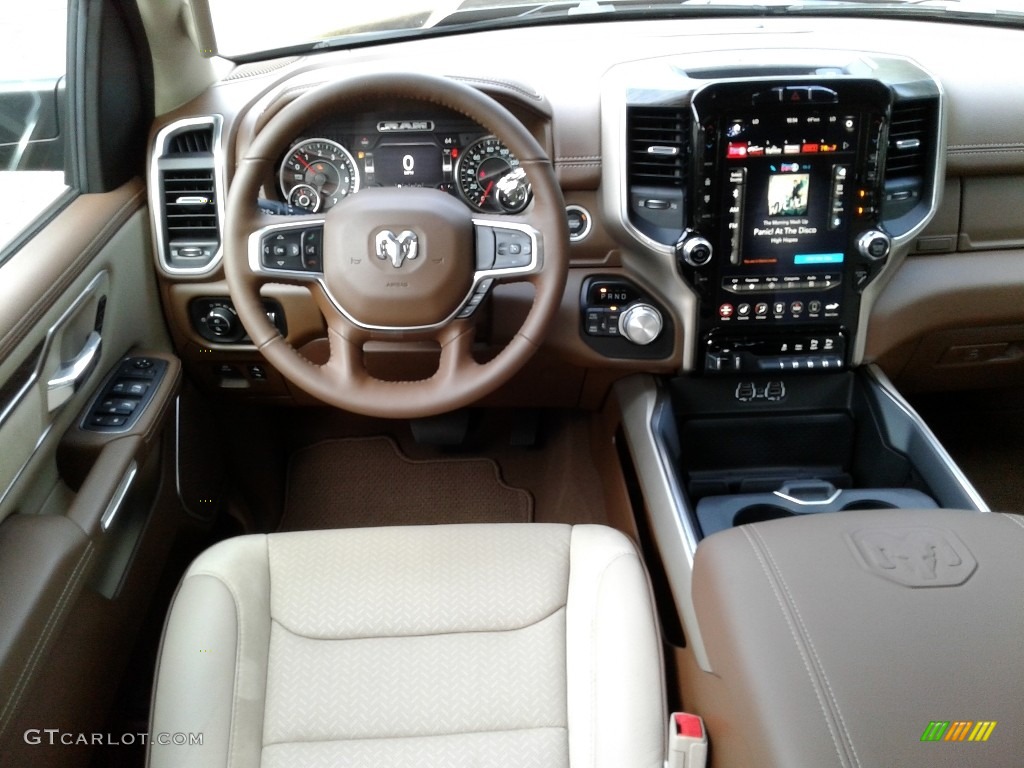 2020 1500 Laramie Crew Cab 4x4 - Granite Crystal Metallic / Light Frost Beige/Mountain Brown photo #34