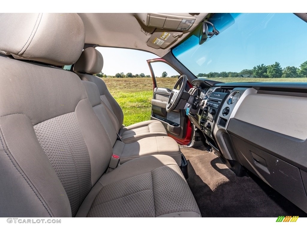 2010 F150 XL SuperCab 4x4 - Red Candy Metallic / Medium Stone photo #26