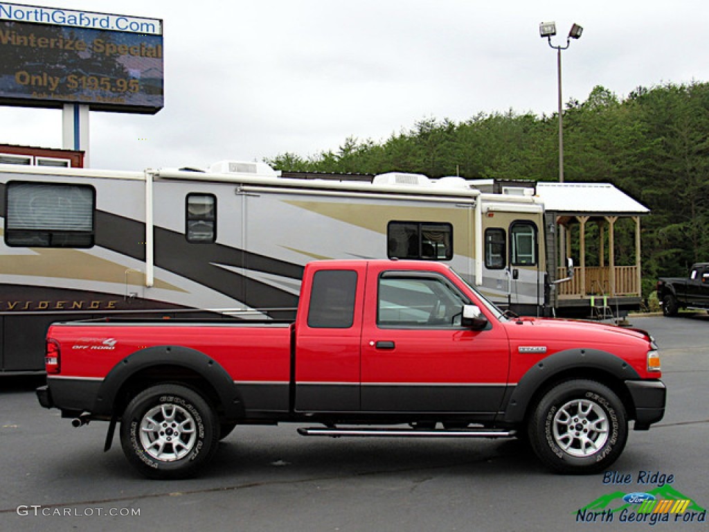 2009 Ranger FX4 Off-Road SuperCab 4x4 - Redfire Metallic / Medium Dark Flint photo #6