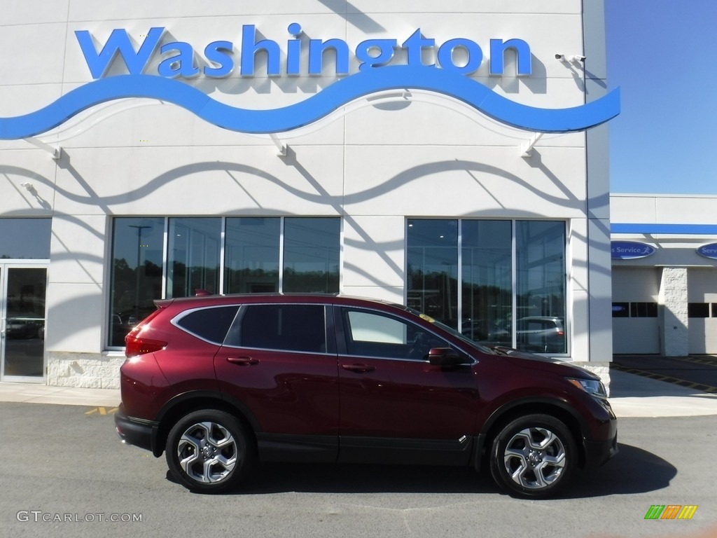 2017 CR-V EX-L AWD - Basque Red Pearl II / Ivory photo #2