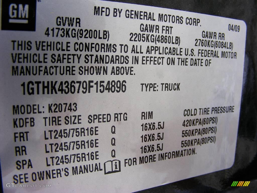 2009 Sierra 2500HD Work Truck Crew Cab 4x4 - Carbon Black Metallic / Dark Titanium photo #30