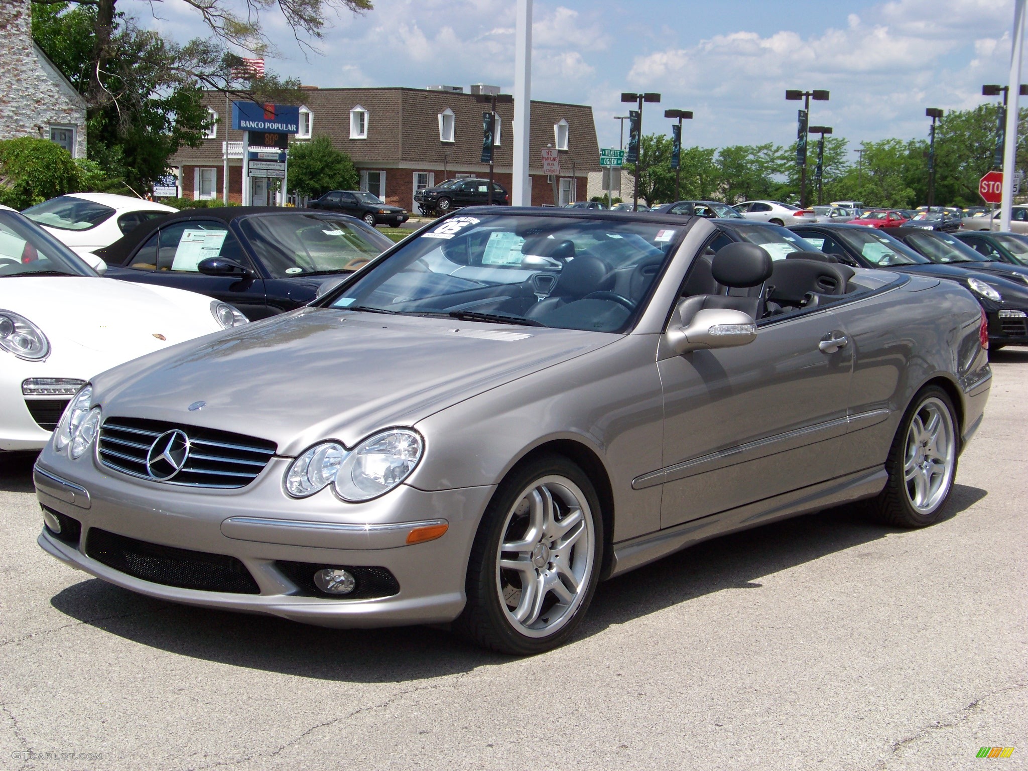 2005 CLK 55 AMG Cabriolet - Pewter Metallic / Charcoal photo #1