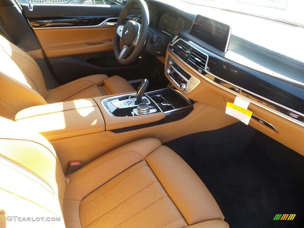 2020 7 Series 750i xDrive Sedan - Mineral White Metallic / Cognac photo #3