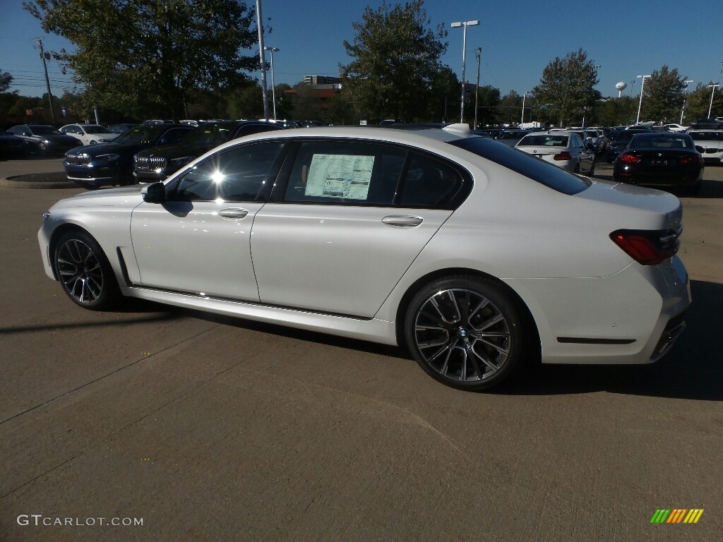 2020 7 Series 750i xDrive Sedan - Mineral White Metallic / Cognac photo #5
