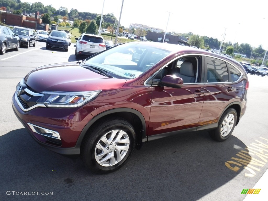 2016 CR-V EX AWD - Basque Red Pearl II / Beige photo #6