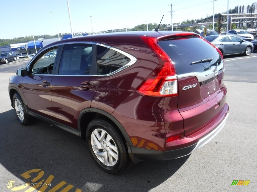 2016 CR-V EX AWD - Basque Red Pearl II / Beige photo #7