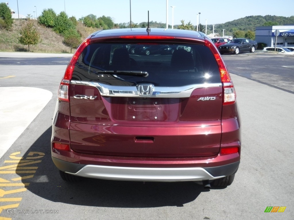 2016 CR-V EX AWD - Basque Red Pearl II / Beige photo #8