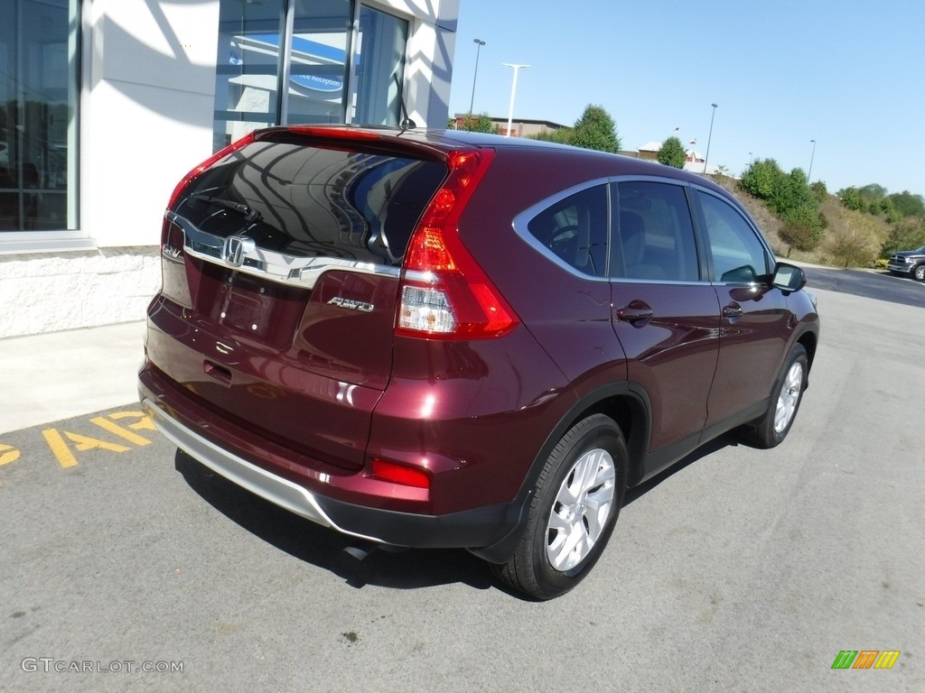 2016 CR-V EX AWD - Basque Red Pearl II / Beige photo #9