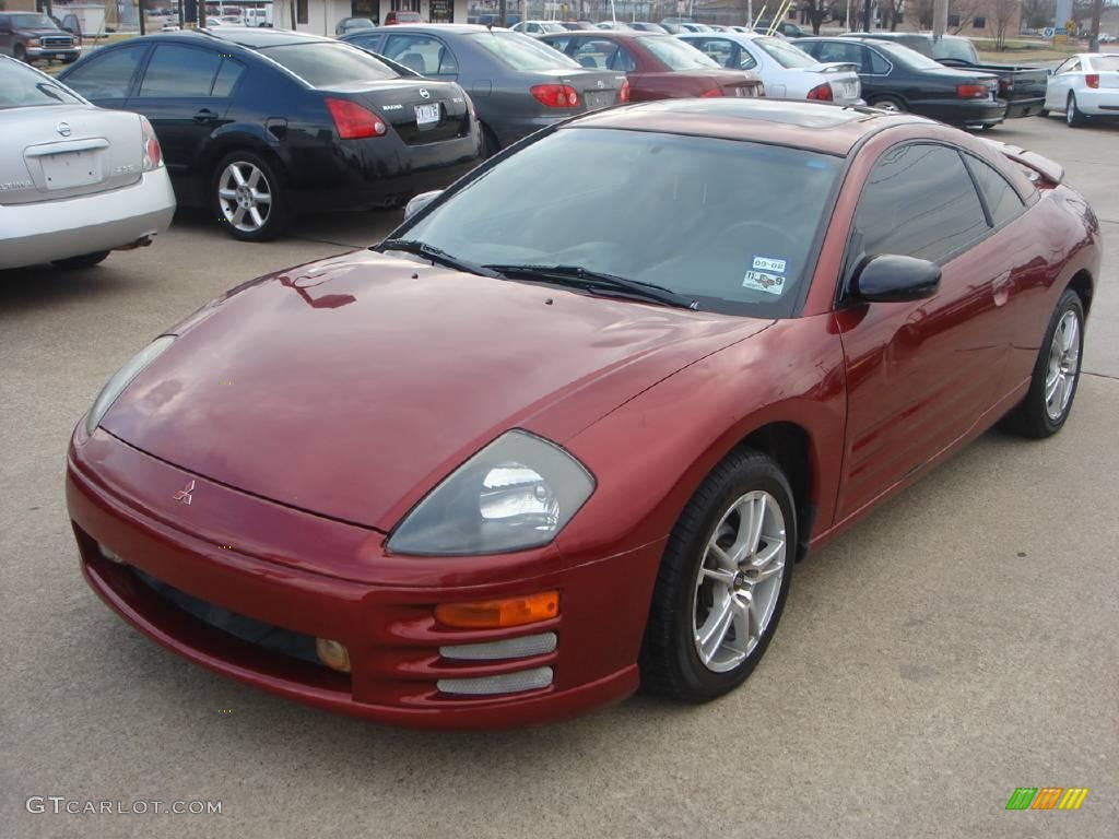 2001 Eclipse RS Coupe - Patriot Red Pearl / Black photo #1
