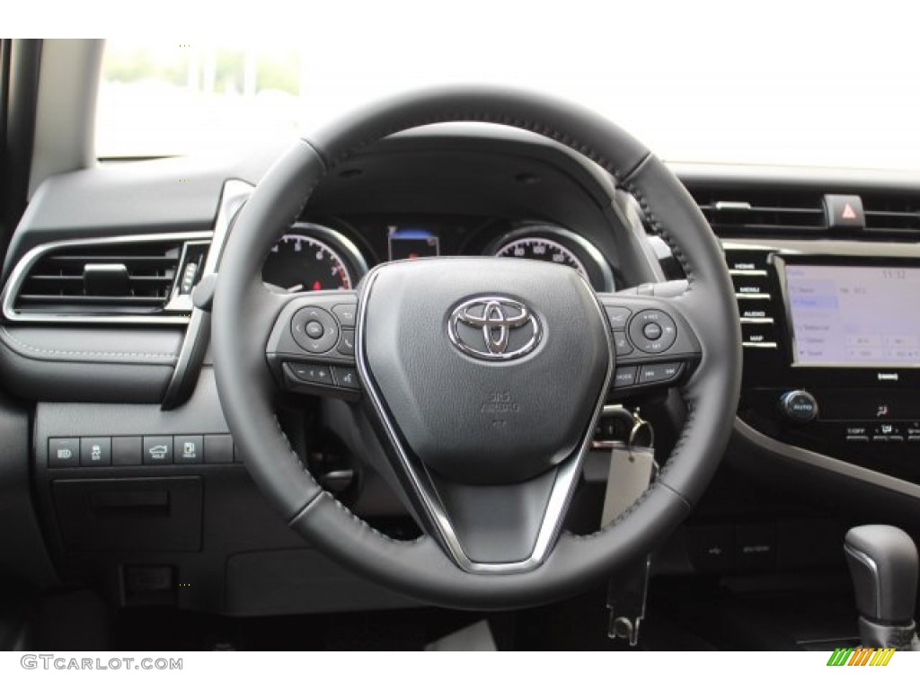 2020 Toyota Camry SE Black Steering Wheel Photo #135566624