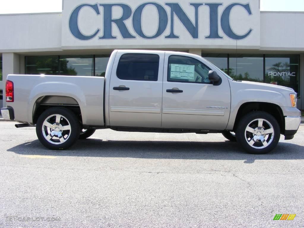 2009 Sierra 1500 SL Crew Cab - Silver Birch Metallic / Dark Titanium photo #1