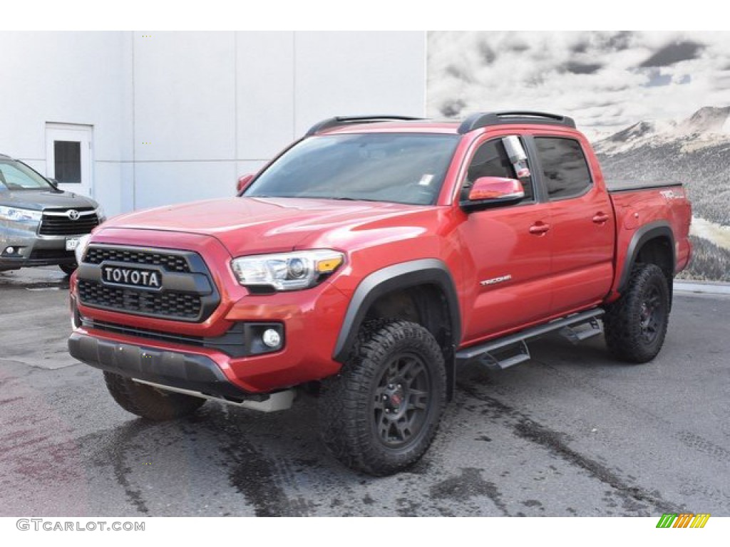 Barcelona Red Metallic 2017 Toyota Tacoma TRD Off Road Double Cab 4x4 Exterior Photo #135566756
