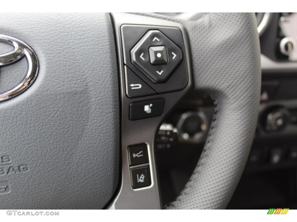 2020 Toyota Tacoma TRD Off Road Double Cab 4x4 TRD Cement/Black Steering Wheel Photo #135567313