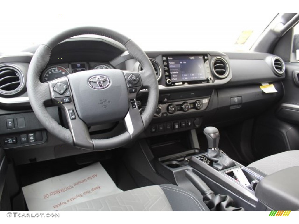 2020 Toyota Tacoma TRD Off Road Double Cab 4x4 TRD Cement/Black Dashboard Photo #135567374