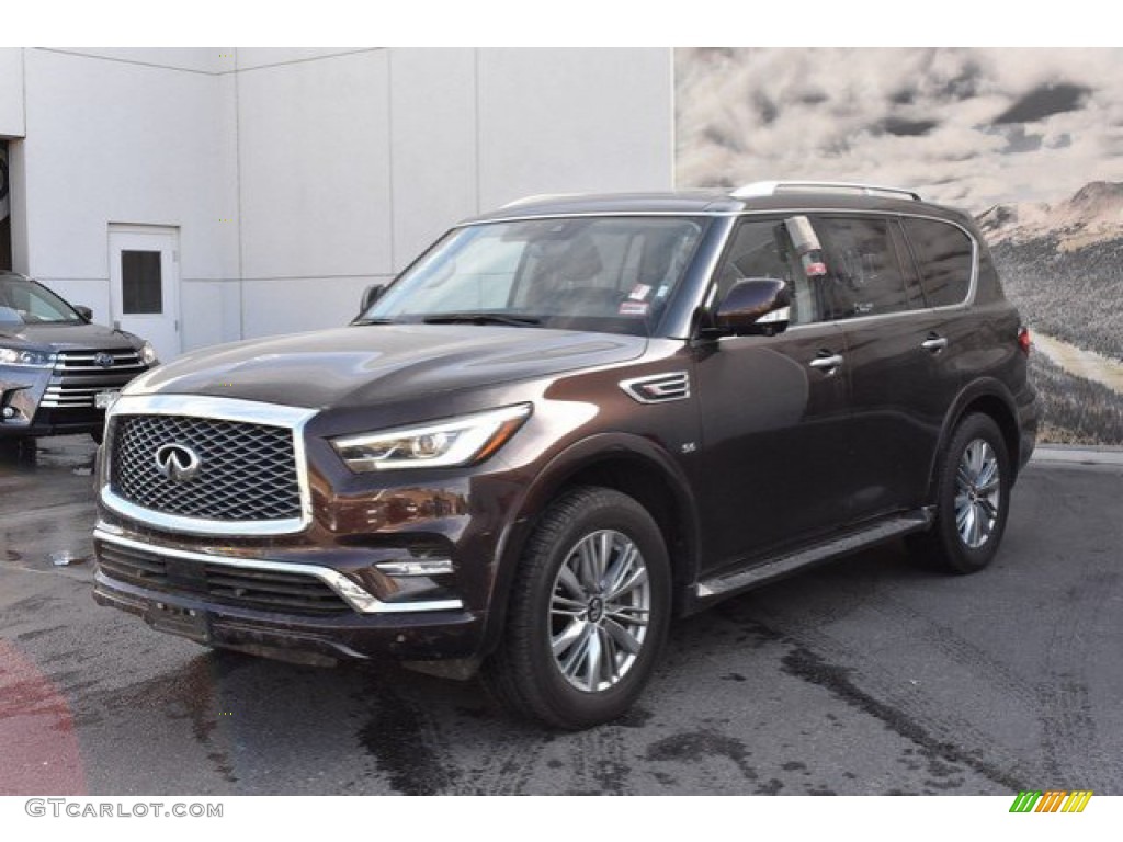 Mocha Almond 2019 Infiniti QX80 Luxe Exterior Photo #135567725