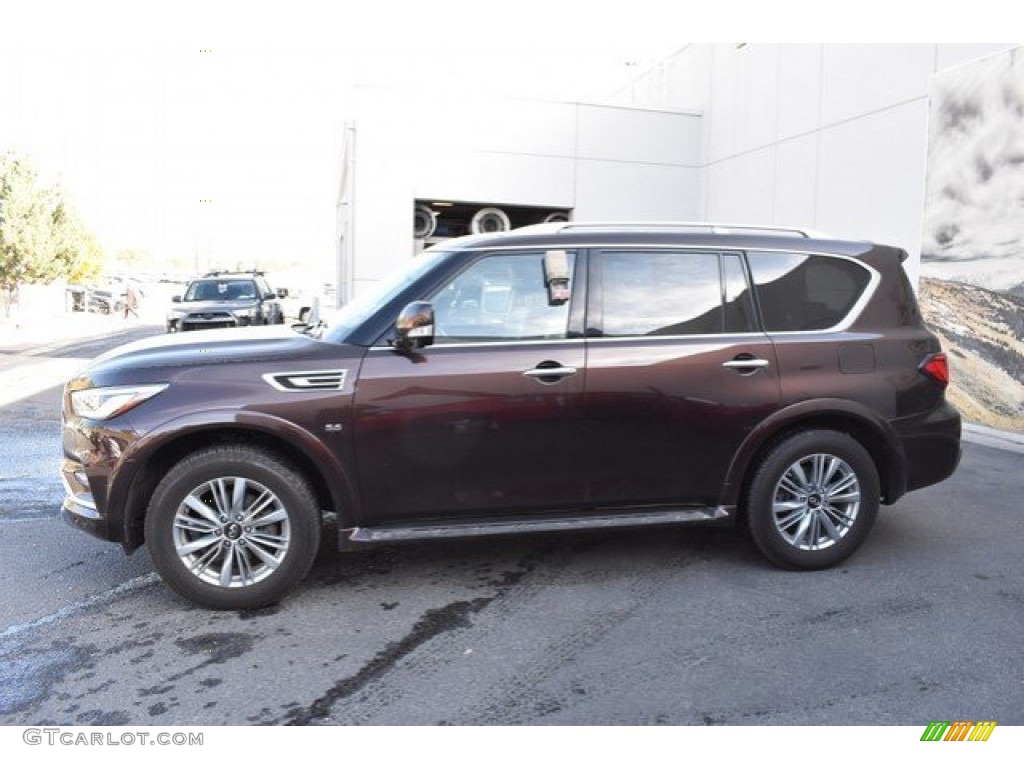 Mocha Almond 2019 Infiniti QX80 Luxe Exterior Photo #135567740