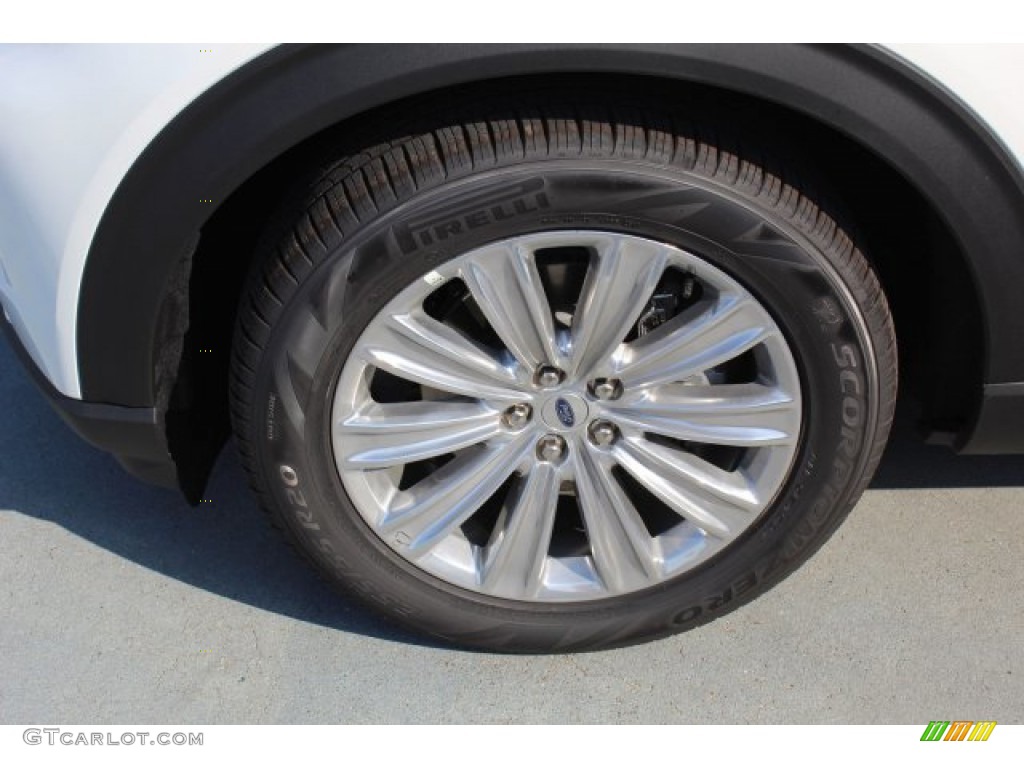 2020 Explorer Limited - Star White Metallic Tri-Coat / Sandstone photo #5