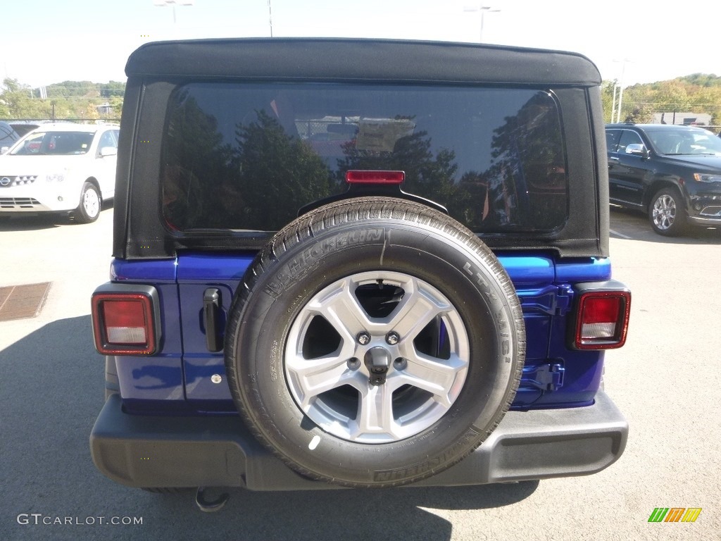 2020 Wrangler Unlimited Sport 4x4 - Ocean Blue Metallic / Black photo #4