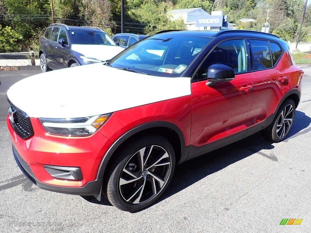 Fusion Red Metallic 2020 Volvo XC40 T5 R-Design AWD Exterior Photo #135569642