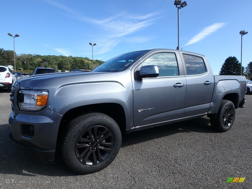 Satin Steel Metallic 2020 GMC Canyon SLE Crew Cab 4WD Exterior Photo #135570885