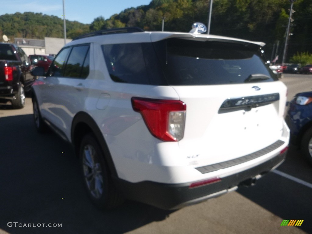 2020 Explorer XLT 4WD - Star White Metallic Tri-Coat / Ebony photo #6